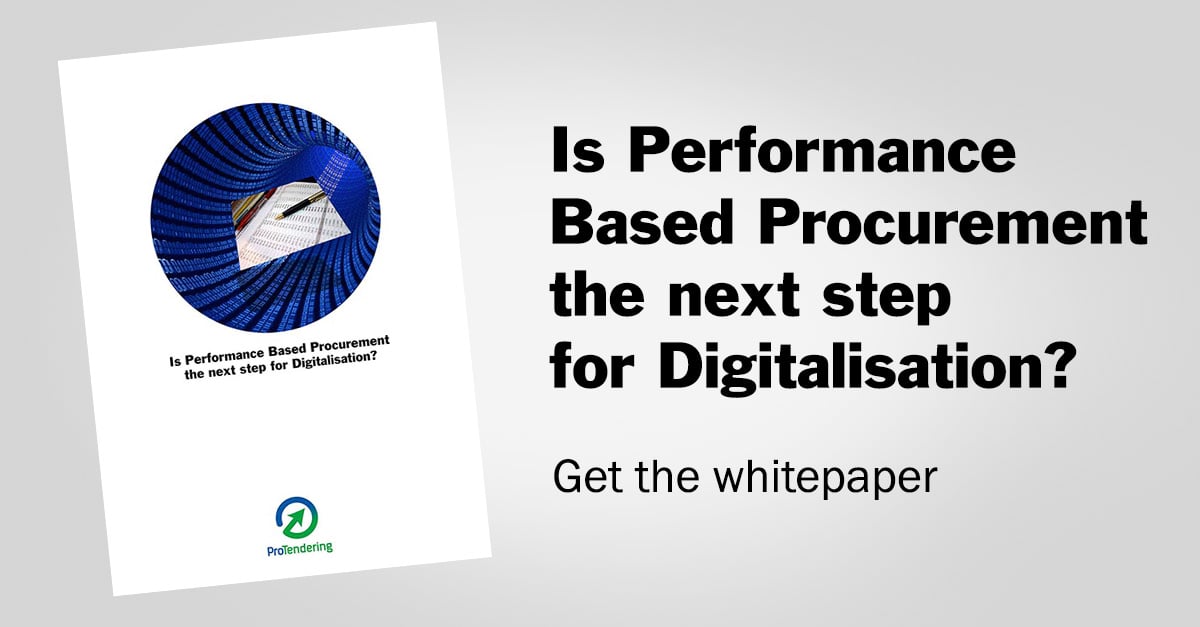 Is performance based procurement the next step for digitalization?
